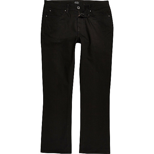 jacques-vertuk Big and Tall black Clint bootcut jeans 300010 men Jeans Bootcut Jeans