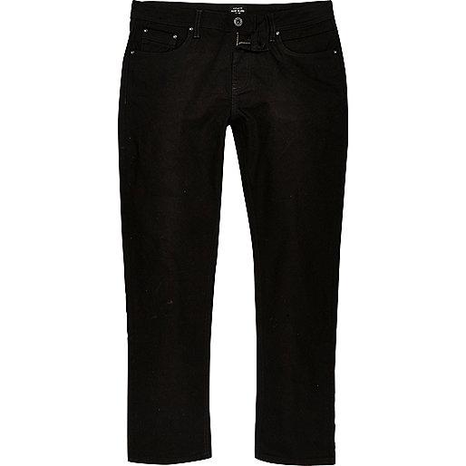 jacques-vertuk Big and Tall black Dean straight leg jeans 299825 men Jeans Straight Jeans