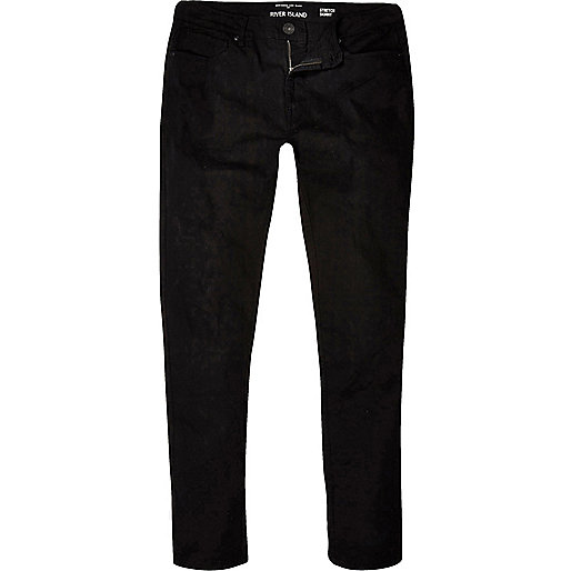 jacques-vertuk Big and Tall black Sid skinny jeans 299828 men Jeans Skinny Jeans