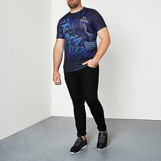 river island mini,River In Island Big and Tall blue psychedelic T-shirt T-shirts T-Shirts / Tanks men river island mini,River In Island Big and Tall blue psychedelic T-shirt T-shirts T-Shirts / Tanks men