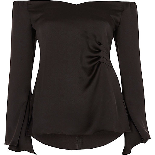 womens coat sale river island,jacques-vertuk Denim Shirt Black bardot long flared sleeve ruched top Bardot / Cold Shoulder Tops Tops women womens coat sale river island,jacques-vertuk Denim Shirt Black bardot long flared sleeve ruched top Bardot / Cold Shoulder Tops Tops women