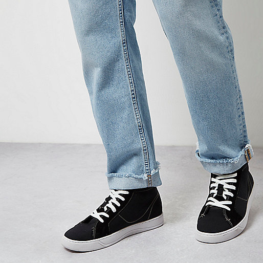 river island ripped denim jacket,jacques-vertuk Outlet Black canvas hi top sneakers men 299744 river island ripped denim jacket,jacques-vertuk Outlet Black canvas hi top sneakers men 299744