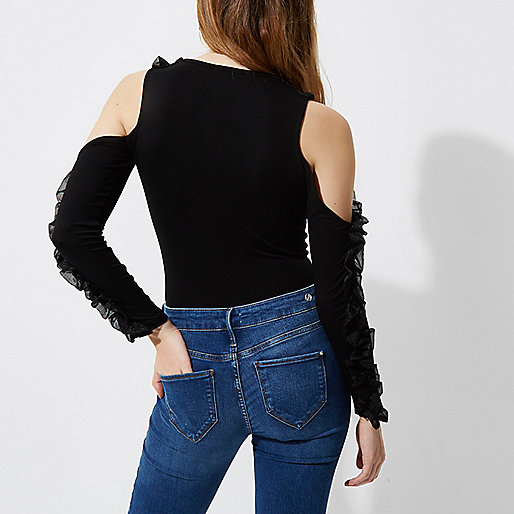 river island sandals heels,jacques-vertuk Shop Black chiffon ruffle cold shoulder bodysuit women 706997 river island sandals heels,jacques-vertuk Shop Black chiffon ruffle cold shoulder bodysuit women 706997