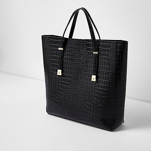 river island chain shoes,jacques-vertuk UK Sale Black croc embossed leather tote bag women 705144 river island chain shoes,jacques-vertuk UK Sale Black croc embossed leather tote bag women 705144