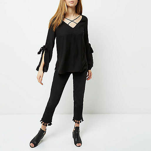 river island red purse,jacques-vertuk Outlet Black cross front split sleeve blouse women 699693 river island red purse,jacques-vertuk Outlet Black cross front split sleeve blouse women 699693