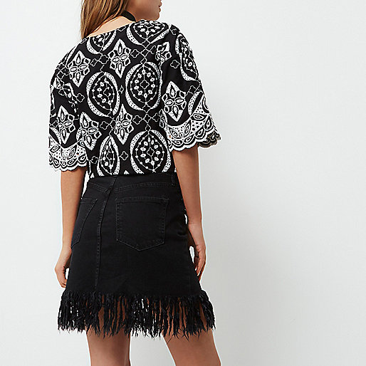 river island padded jacket,jacques-vertuk UK Black embroidery print tie front crop top women 697646 river island padded jacket,jacques-vertuk UK Black embroidery print tie front crop top women 697646