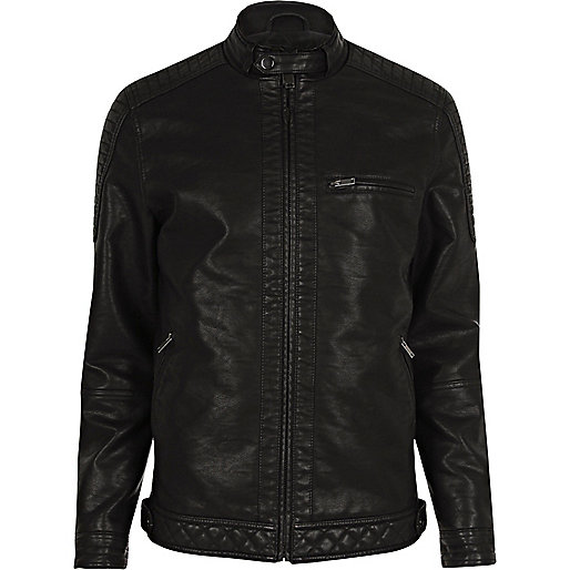 jacques-vertuk Black faux suede leather racer jacket 295187 men Coats / Jackets Jackets jacques-vertuk Black faux suede leather racer jacket 295187 men Coats / Jackets Jackets
