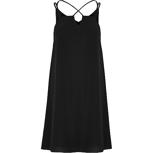 jacques-vertuk Black floral cross strap slip dress 707169 women Dresses Slip / Cami Dresses jacques-vertuk Black floral cross strap slip dress 707169 women Dresses Slip / Cami Dresses