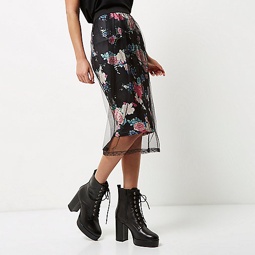 river island luxe edition,jacques-vertuk Online Shopping Ireland Black floral mesh midi skirt Skirts Sale women river island luxe edition,jacques-vertuk Online Shopping Ireland Black floral mesh midi skirt Skirts Sale women