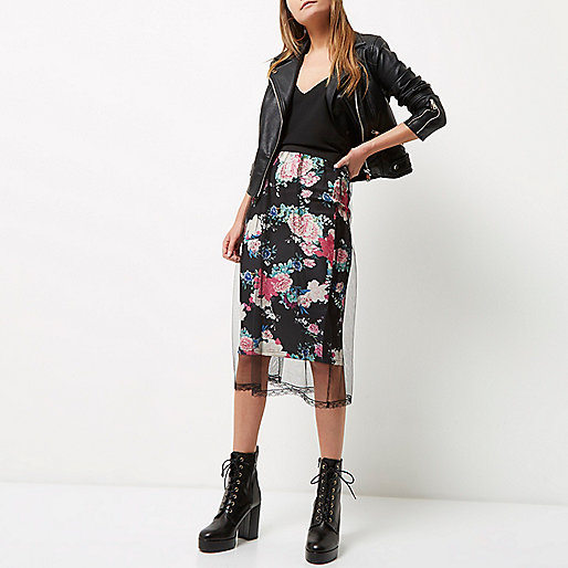 river island luxe edition,jacques-vertuk Online Shopping Ireland Black floral mesh midi skirt Skirts Sale women river island luxe edition,jacques-vertuk Online Shopping Ireland Black floral mesh midi skirt Skirts Sale women