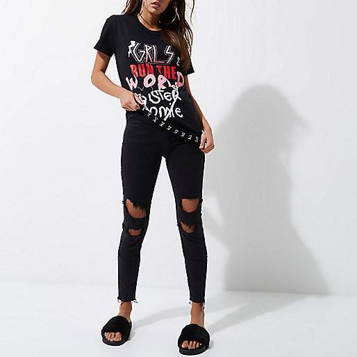 river island dolly shoes,jacques-vertuk Sweden Black ‘girls run the world’ longline T-shirt Print T-Shirts / Tanks T-Shirts & Tanks Tops women river island dolly shoes,jacques-vertuk Sweden Black ‘girls run the world’ longline T-shirt Print T-Shirts / Tanks T-Shirts & Tanks Tops women