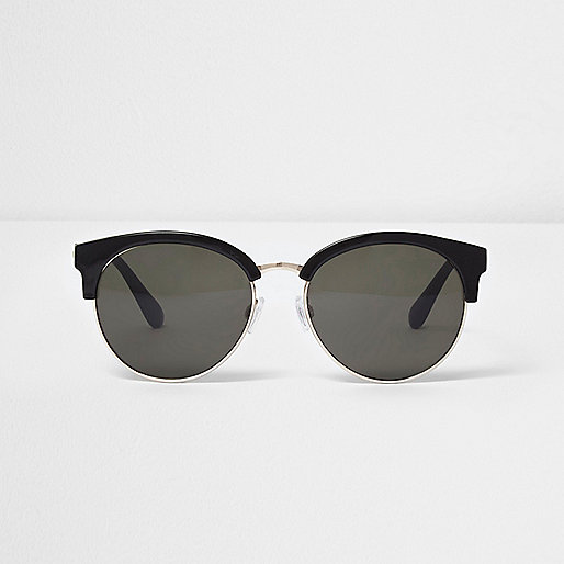 jacques-vertuk Black half frame smoke lens sunglasses 706179 women Sunglasses Retro Sunglasses jacques-vertuk Black half frame smoke lens sunglasses 706179 women Sunglasses Retro Sunglasses