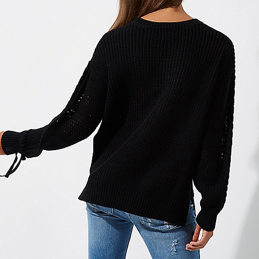 river island infant sandals,jacques-vertuk Offers Black laddered tie detail sweater Sweaters Knitwear women river island infant sandals,jacques-vertuk Offers Black laddered tie detail sweater Sweaters Knitwear women