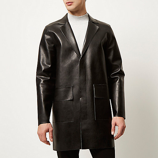 river island belt bag,jacques-vertuk UK Sale Black leather look overcoat men 289289 river island belt bag,jacques-vertuk UK Sale Black leather look overcoat men 289289