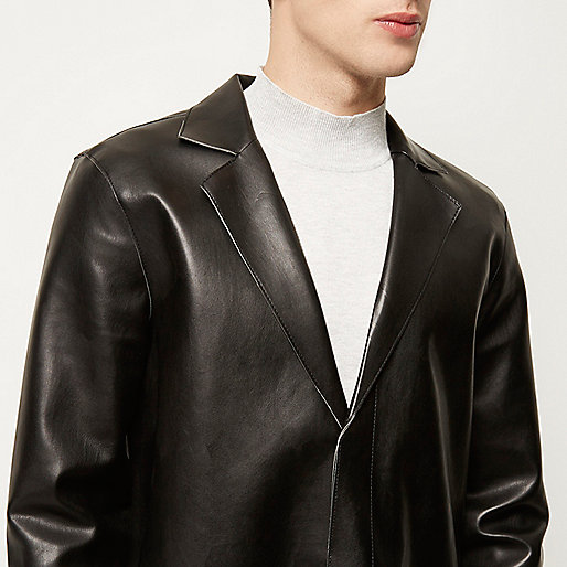 river island belt bag,jacques-vertuk UK Sale Black leather look overcoat men 289289 river island belt bag,jacques-vertuk UK Sale Black leather look overcoat men 289289