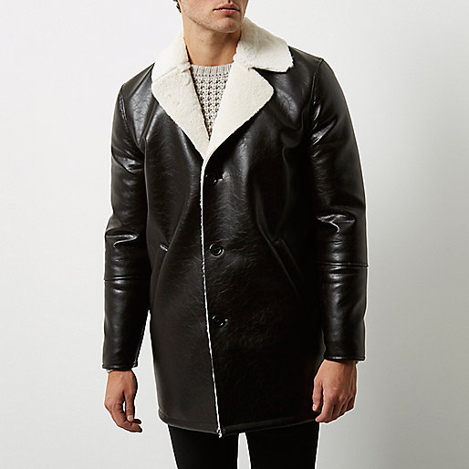 river island clearance mens,jacques-vertuk Online Bestellen Black leather look shearling lined coat Coats / Jackets Sale men river island clearance mens,jacques-vertuk Online Bestellen Black leather look shearling lined coat Coats / Jackets Sale men