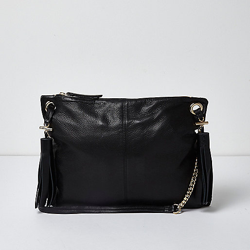 jacques-vertuk Black leather tassel cross body bag 701969 women Bags / Purses Cross Body Bags jacques-vertuk Black leather tassel cross body bag 701969 women Bags / Purses Cross Body Bags