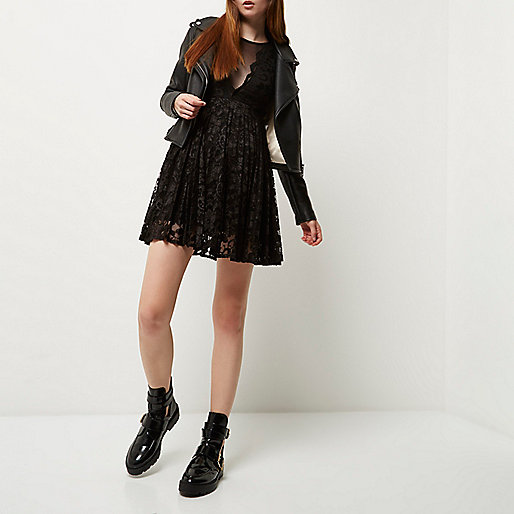 river island pouch,jacques-vertuk Sale Black mesh and lace skater dress women 688943 river island pouch,jacques-vertuk Sale Black mesh and lace skater dress women 688943