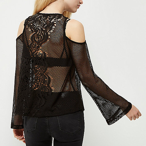 river island dresses plus size,jacques-vertuk London Black mesh flare sleeve cold shoulder top women 698105 river island dresses plus size,jacques-vertuk London Black mesh flare sleeve cold shoulder top women 698105