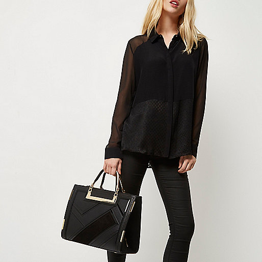 river island red and black dress,jacques-vertuk Ireland Black metallic handle panel tote bag women 696156 river island red and black dress,jacques-vertuk Ireland Black metallic handle panel tote bag women 696156