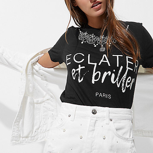 river island washington,jacques-vertuk Stores Black necklace print boyfriend T-shirt women 707781 river island washington,jacques-vertuk Stores Black necklace print boyfriend T-shirt women 707781