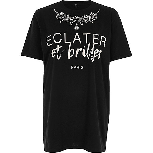 jacques-vertuk Black necklace print boyfriend T-shirt 707781 women Tops T-Shirts & Vests Print T-Shirts / Vests jacques-vertuk Black necklace print boyfriend T-shirt 707781 women Tops T-Shirts & Vests Print T-Shirts / Vests