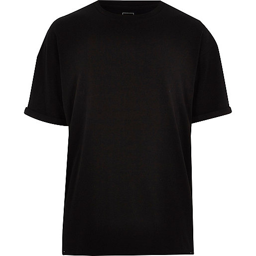 jacques-vertuk Black oversized fit crew neck T-shirt 301998 men T-Shirts / Vests T-shirts jacques-vertuk Black oversized fit crew neck T-shirt 301998 men T-Shirts / Vests T-shirts