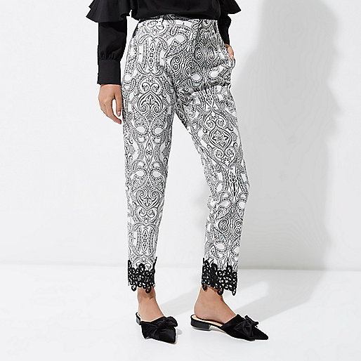 riverisland com sale,jacques-vertuk Ireland Black paisley print crochet hem pants women 703962 riverisland com sale,jacques-vertuk Ireland Black paisley print crochet hem pants women 703962