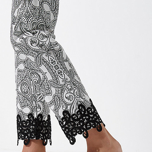 riverisland com sale,jacques-vertuk Ireland Black paisley print crochet hem pants women 703962 riverisland com sale,jacques-vertuk Ireland Black paisley print crochet hem pants women 703962