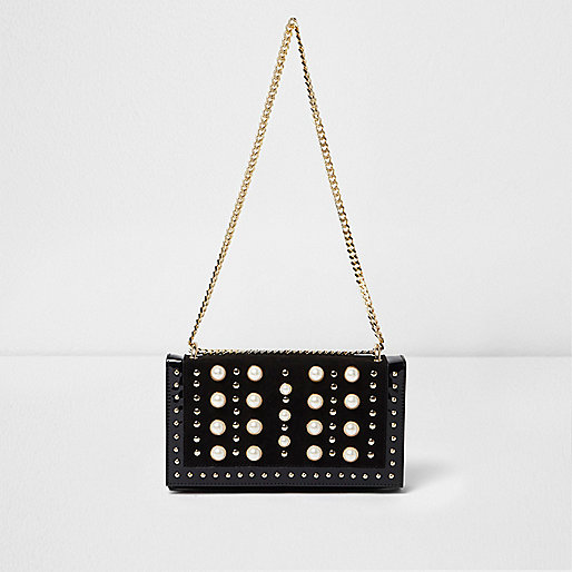 jacques-vertuk Black pearl studded underarm chain bag 706827 women Bags / Purses Cross Body Bags jacques-vertuk Black pearl studded underarm chain bag 706827 women Bags / Purses Cross Body Bags