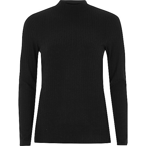 jacques-vertuk Black ribbed high neck top 709459 women Tops T-Shirts & Vests Plain T-Shirts / Vests jacques-vertuk Black ribbed high neck top 709459 women Tops T-Shirts & Vests Plain T-Shirts / Vests