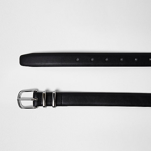pink river island shoes,Clothes In jacques-vertuk Black silver tone double hoop keeper belt Belts Accessories men pink river island shoes,Clothes In jacques-vertuk Black silver tone double hoop keeper belt Belts Accessories men
