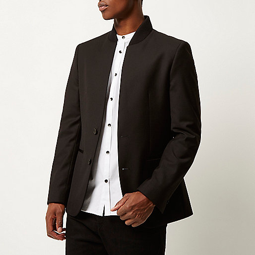 river island mens coats,jacques-vertuk UK Sale Black smart inverse collar slim blazer men 288857 river island mens coats,jacques-vertuk UK Sale Black smart inverse collar slim blazer men 288857
