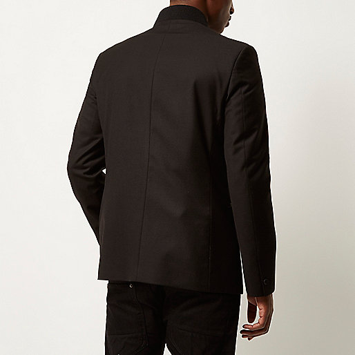 river island mens coats,jacques-vertuk UK Sale Black smart inverse collar slim blazer men 288857 river island mens coats,jacques-vertuk UK Sale Black smart inverse collar slim blazer men 288857