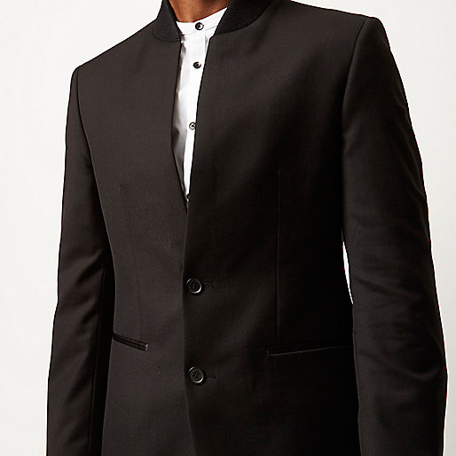 river island mens coats,jacques-vertuk UK Sale Black smart inverse collar slim blazer men 288857 river island mens coats,jacques-vertuk UK Sale Black smart inverse collar slim blazer men 288857