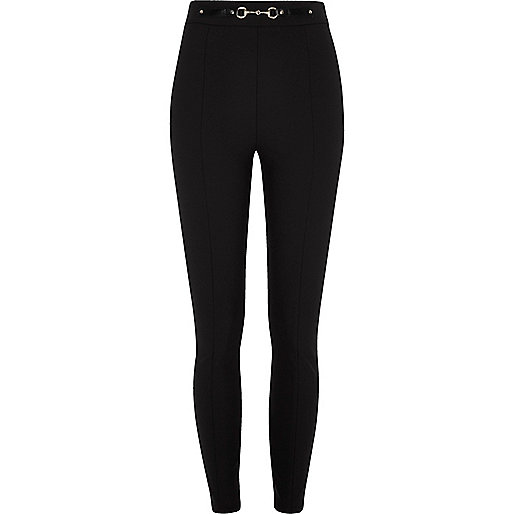 jacques-vertuk Black snaffle high waisted skinny pants 706642 women Trousers Skinny Trousers jacques-vertuk Black snaffle high waisted skinny pants 706642 women Trousers Skinny Trousers