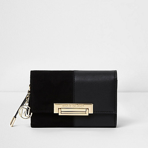 jacques-vertuk Black split texture lock front foldout purse 708580 women Bags / Purses Purses jacques-vertuk Black split texture lock front foldout purse 708580 women Bags / Purses Purses