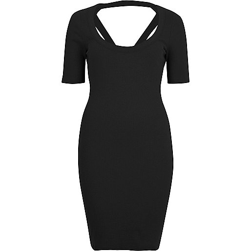 jacques-vertuk Black strappy back bodycon dress 695655 women Dresses