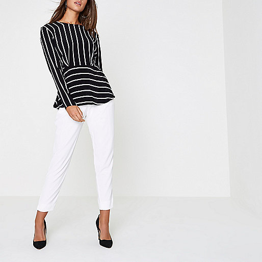 river island diaper bag,Next jacques-vertuk Black stripe frill hem long sleeve blouse Blouses Tops women river island diaper bag,Next jacques-vertuk Black stripe frill hem long sleeve blouse Blouses Tops women