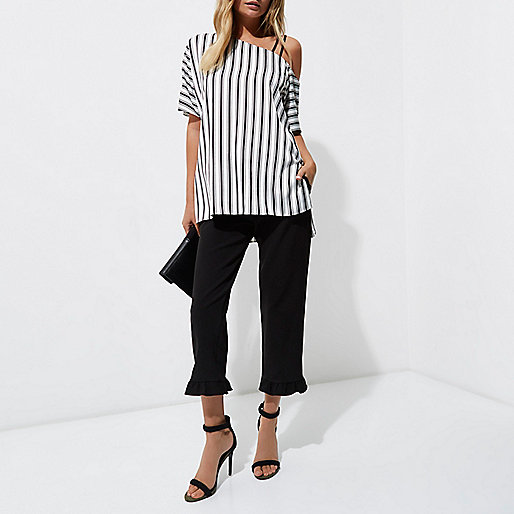 geaca river island,jacques-vertuk UK Sale Black stripe one shoulder cami strap top women 706873 geaca river island,jacques-vertuk UK Sale Black stripe one shoulder cami strap top women 706873