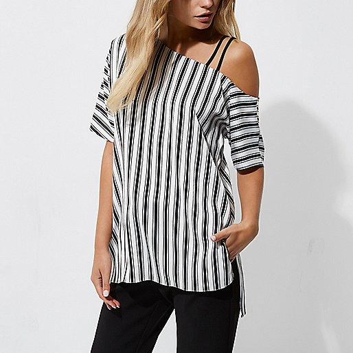 geaca river island,jacques-vertuk UK Sale Black stripe one shoulder cami strap top women 706873 geaca river island,jacques-vertuk UK Sale Black stripe one shoulder cami strap top women 706873
