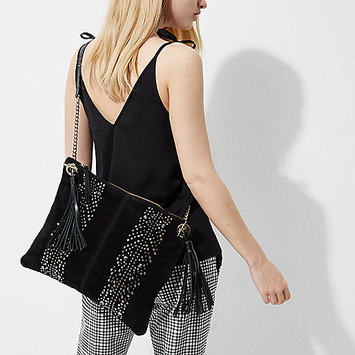 ebay river island jeans,jacques-vertuk UK Black suede studded cross body chain bag women 703060 ebay river island jeans,jacques-vertuk UK Black suede studded cross body chain bag women 703060