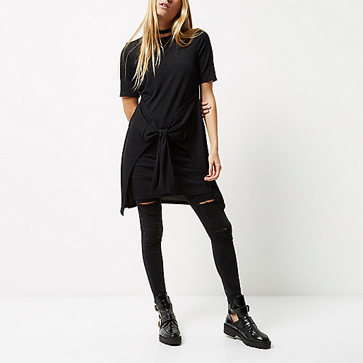 animal print bag river island,Women S jacques-vertuk Black tied front T-shirt dress Dresses Sale women animal print bag river island,Women S jacques-vertuk Black tied front T-shirt dress Dresses Sale women