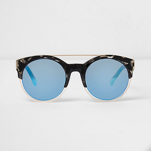 jacques-vertuk Black tortoiseshell blue lens sunglasses 697852 women Sunglasses Round Sunglasses jacques-vertuk Black tortoiseshell blue lens sunglasses 697852 women Sunglasses Round Sunglasses