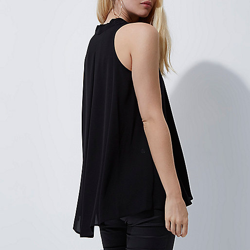 river island tank top,jacques-vertuk Outlet Black V neck sleeveless swing blouse women 704477 river island tank top,jacques-vertuk Outlet Black V neck sleeveless swing blouse women 704477