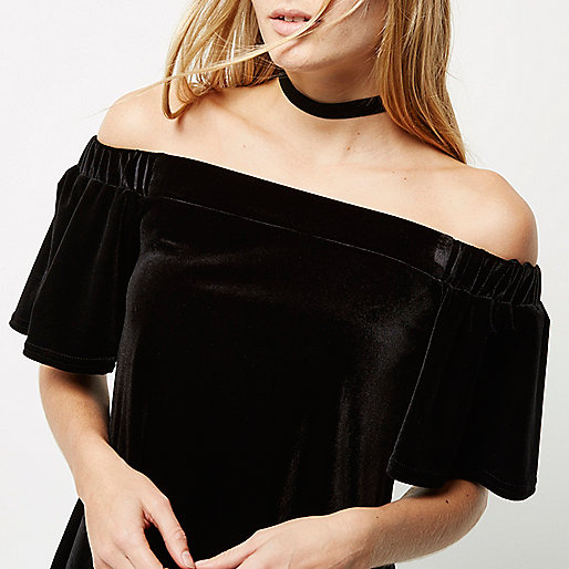 river island royal blue dress,jacques-vertuk B Black velvet bardot top Tops Sale women river island royal blue dress,jacques-vertuk B Black velvet bardot top Tops Sale women