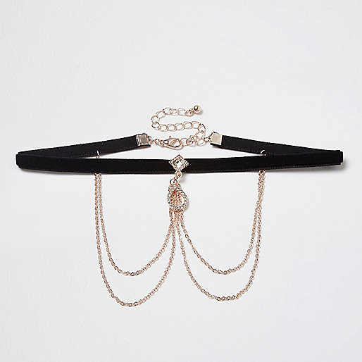 black flatform sandals river island,jacques-vertuk UK Sale Black velvet drape chain choker women 707691 black flatform sandals river island,jacques-vertuk UK Sale Black velvet drape chain choker women 707691
