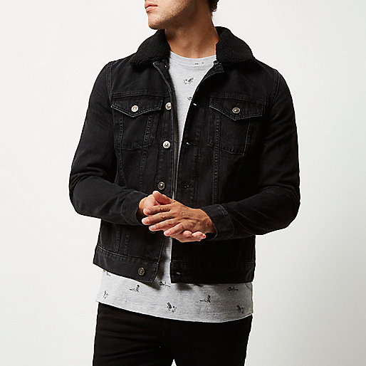 river island chiffon dress,jacques-vertuk London Black washed fleece collar denim jacket men 295242 river island chiffon dress,jacques-vertuk London Black washed fleece collar denim jacket men 295242