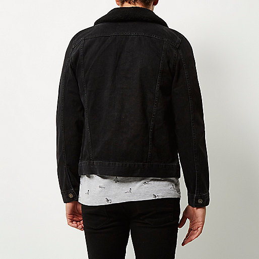 river island chiffon dress,jacques-vertuk London Black washed fleece collar denim jacket men 295242 river island chiffon dress,jacques-vertuk London Black washed fleece collar denim jacket men 295242