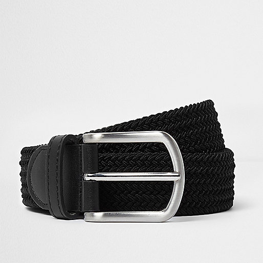 river island skinny stretch sid,New At jacques-vertuk Black woven belt Belts Accessories men river island skinny stretch sid,New At jacques-vertuk Black woven belt Belts Accessories men
